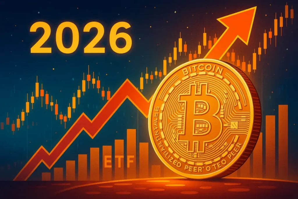 Прогноз Bitcoin на 2026 год: курс, халвинг и влияние ETF Прогноз Bitcoin на 2026 год: курс, халвинг и влияние ETF