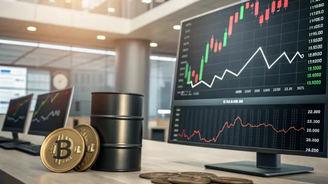 Рост нефти и падение фондовых рынков: что происходит с криптовалютами в 2026 году